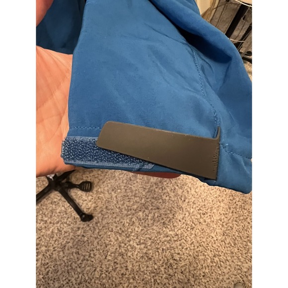 North Face New Women's Shell rock jacket Outdoor Blue Drawstring Bottom Sz L - Picture 5 of 9